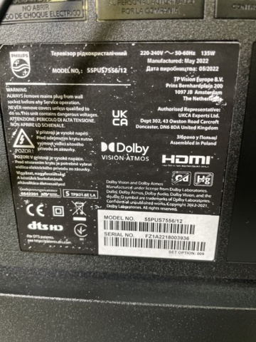 996521-13 2 Philips TVs plus wall mounts