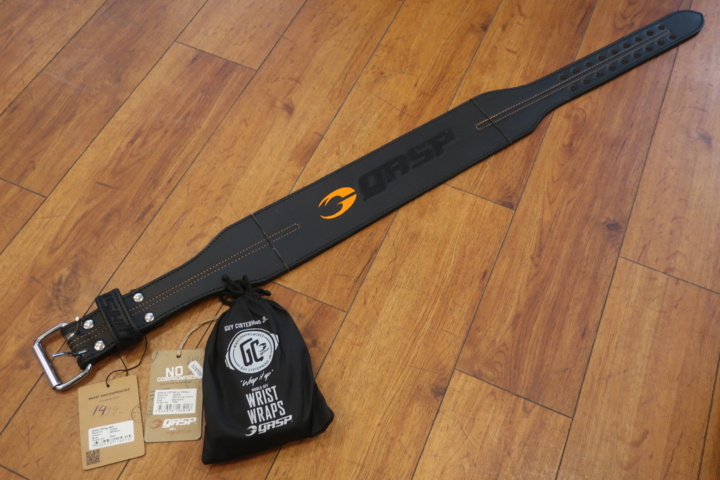 1029536-1 GASP lifting belt size L and wrist wraps
