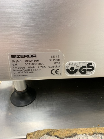 1062159-7 Cutting machine Bizerba SE-12