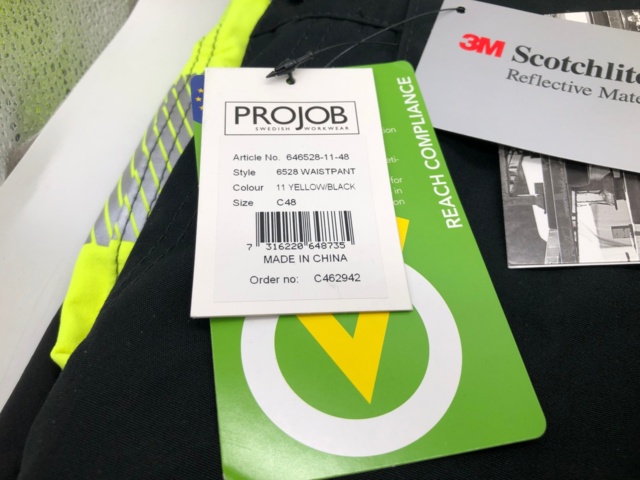 1044443-6 3 work trousers Projob C48 - Shipping included (975)