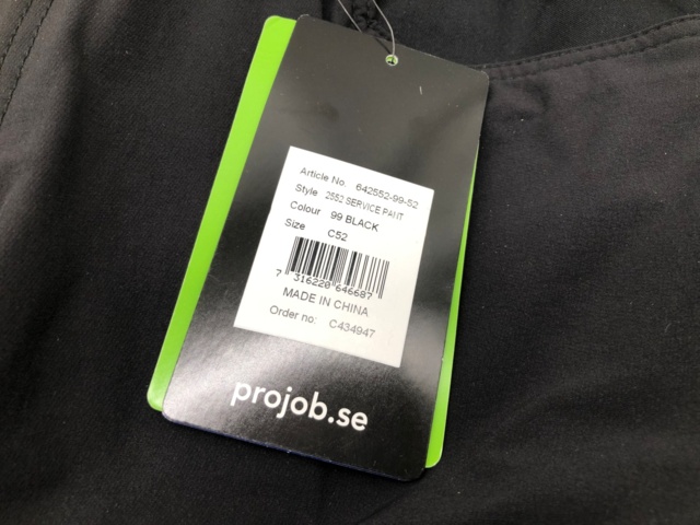 1062896-5 4 pcs ProJob work pants C52 - Shipping included (995)