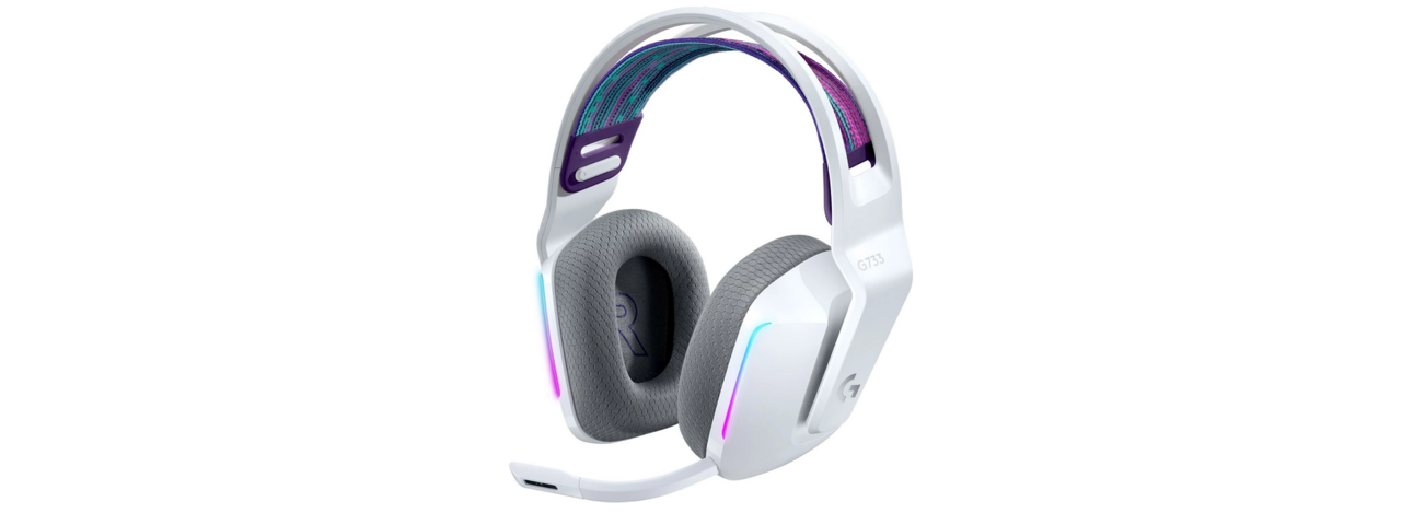 1062517-2 Wireless RGB gaming headset Logitech G733 Lightspeed Headset White