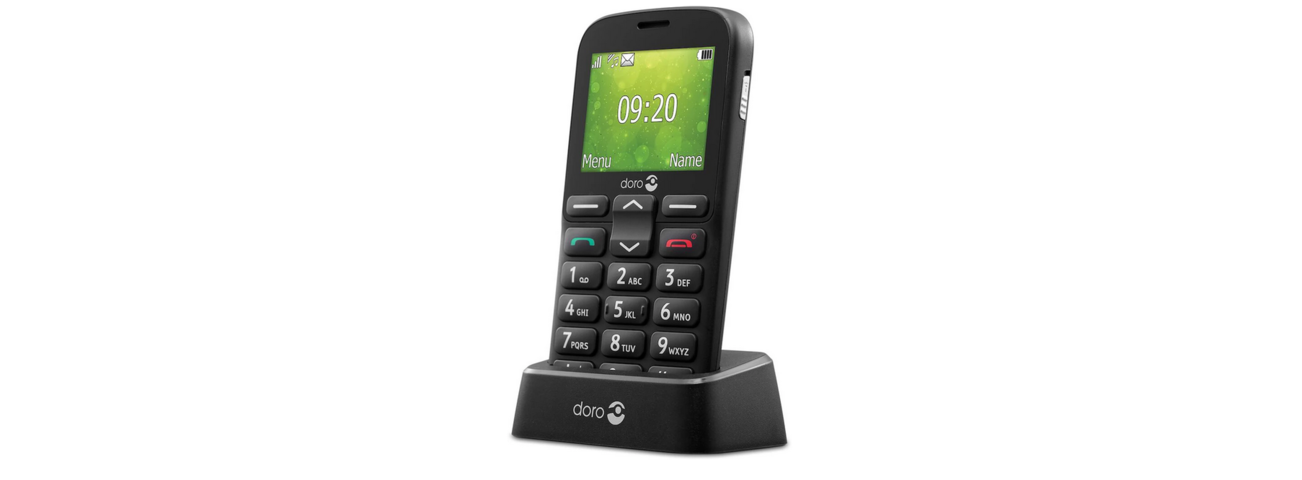 1062515-2 User-friendly and simple push-button telephone Doro 1382 Black