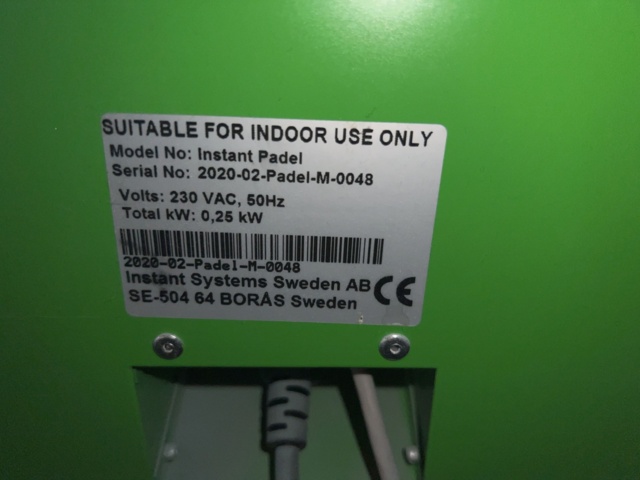 1052085-6 Instant Padel rental rack machine -2020