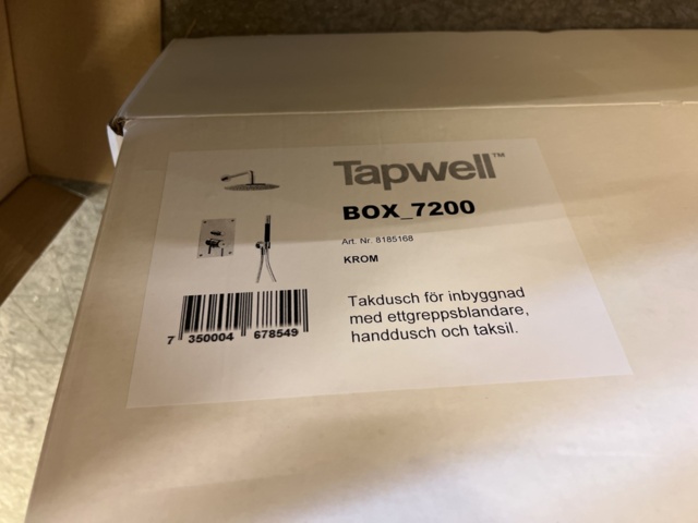 1052153-2 Roof shower for installation Tapwell