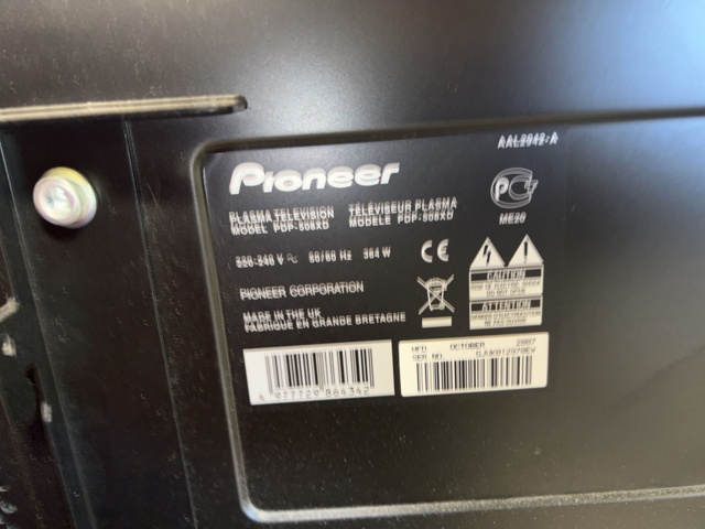 1052139-6 TV Pioneer PDP-508XD