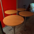 1049021-1 Wooden standing table, 4 pcs