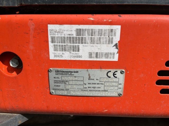 1039462-29 Kubota KX080-4