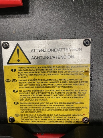 996548-16 Motorcycle scissor lift