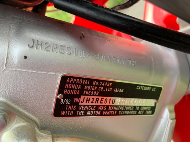 1064431-50 Honda XR650R
