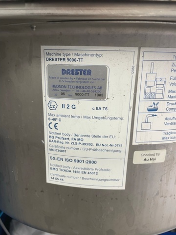 1049041-11 Drester 9000-Tt, spruttvätt