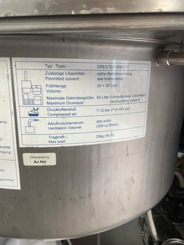 1049041-12 Drester 9000-Tt, spruttvätt