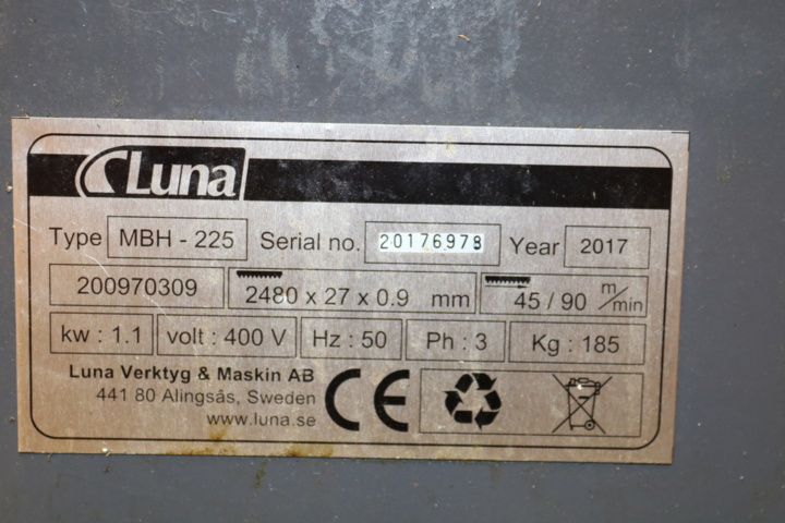 998688-12 Cold band saw Luna MBH 225