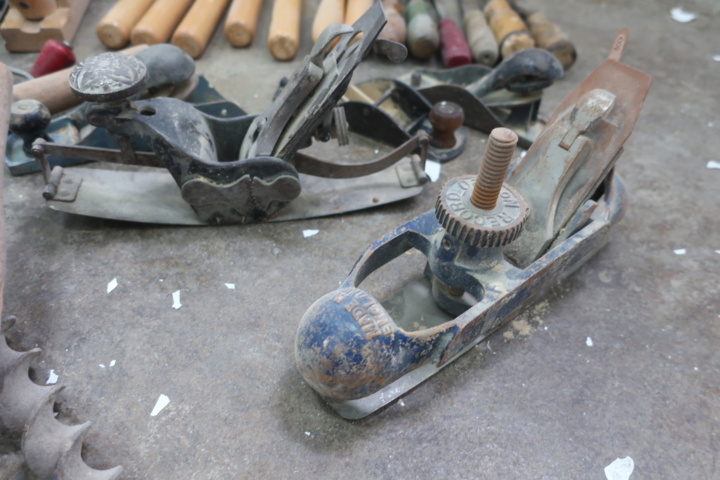 1029510-9 Various wooden tools and Parkside organization set