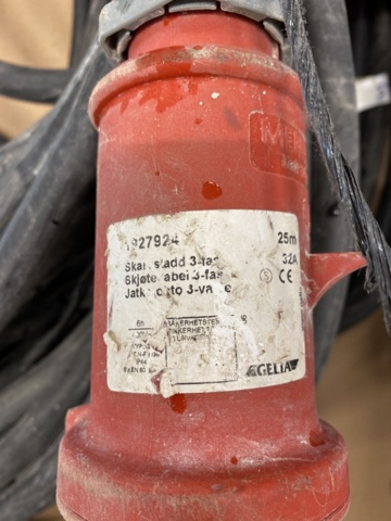 1072417-2 4 pcs 3-phase extension cables 32A