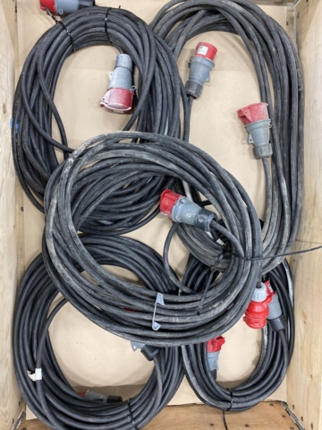 1072591-1 5 pcs 3-phase extension cables 16A