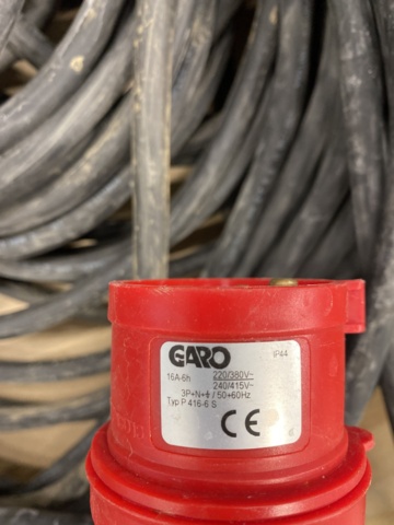 1072596-5 2 pcs 3-phase extension cables 16A