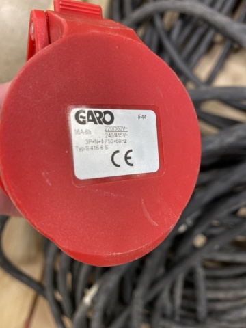 1072596-6 2 pcs 3-phase extension cables 16A