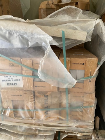 1013263-3 1 pallet 60m2 Tile 10x20cm Metro Taupe (Facade)