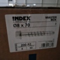 1072689-5 5 boxes Index concrete screw 8x70, tot 250 screw