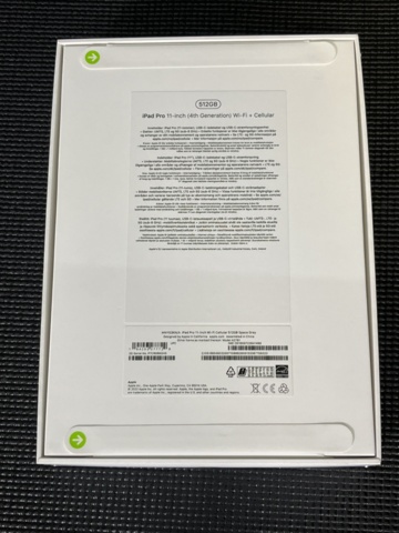 869115-5 iPad Pro 11" 512GB, 4th gen / incl. Apple Pencil, 2nd gen (new in box)