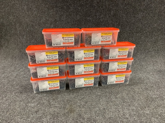 1072907-1 11 Packs of panel screws 4.5x75mm, Grabber