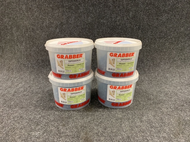 1072936-1 4 Packs plaster screws 3.5x25mm, Grabber