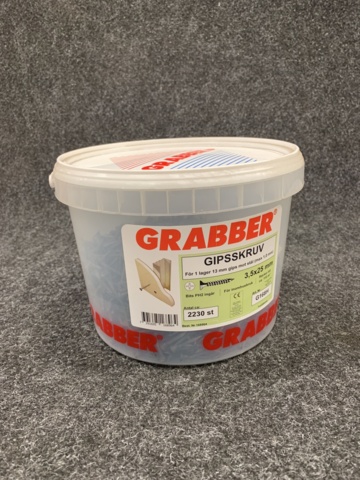 1072936-3 4 Packs plaster screws 3.5x25mm, Grabber