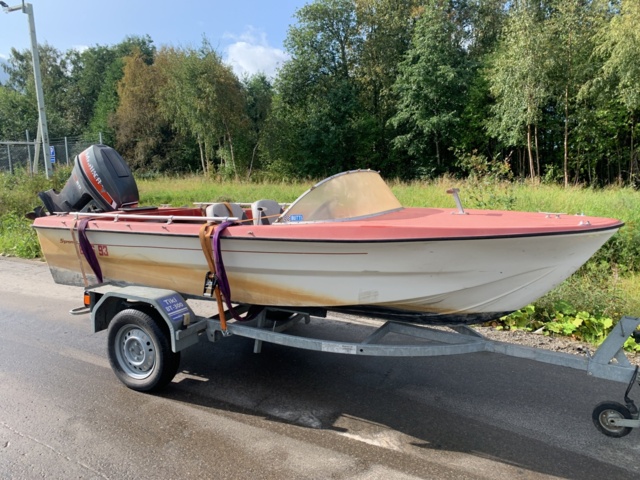 781055-2 Motorboat EMS 93 Sport with engine Mariner 60hp