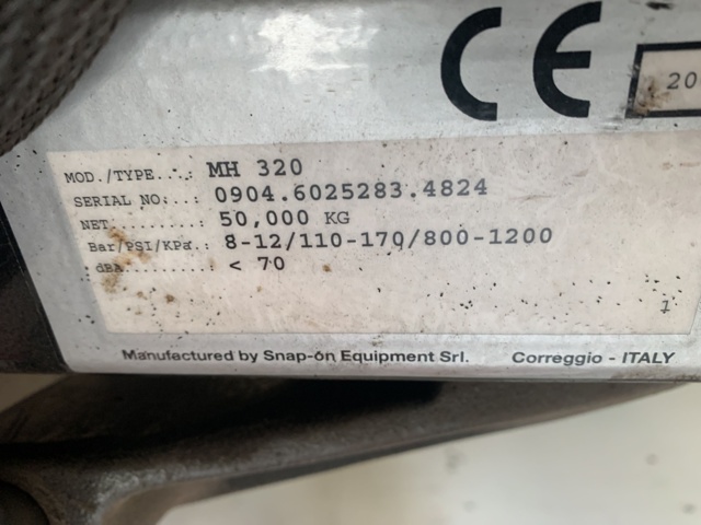 781056-7 Tire inverting machine GS Boxer MH320 -2004