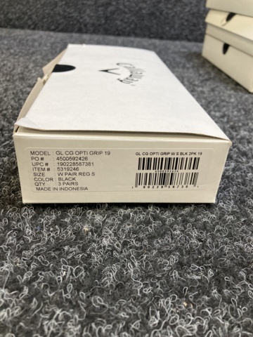 1073653-2 3-pack Golf gloves Callaway Opti Grip 19 W BLK 2PK sS