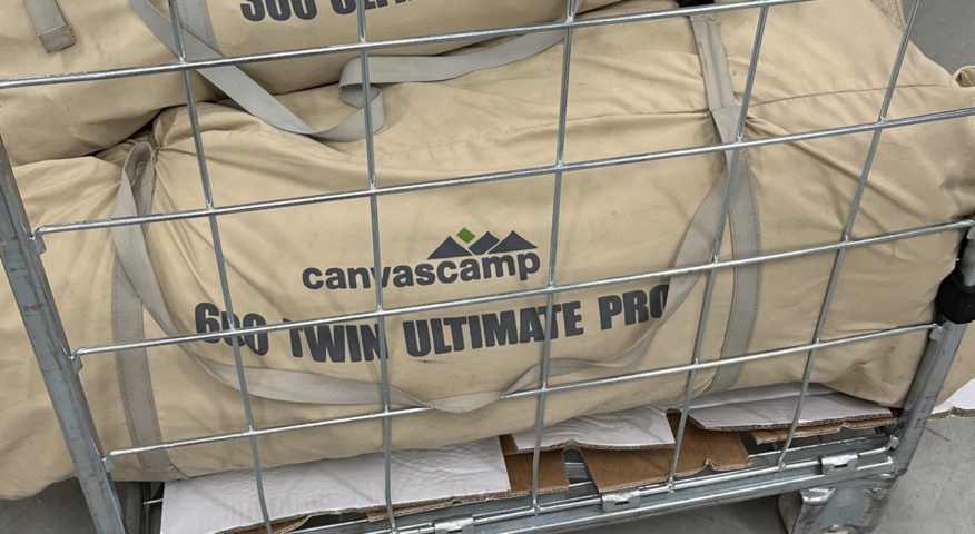 1075028-1 Canvas tent, 'Canvascamp 600 Twin Ultimate Pro'