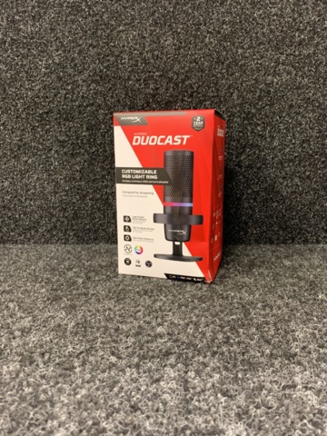 1074926-3 USB microphone HyperX DuoCast – RGB USB Condenser Microphone for PC, PS5, PS4, Mac