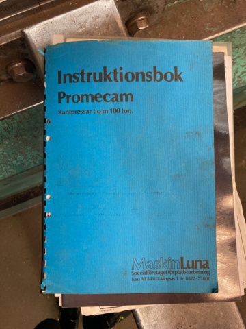 1074156-9 Edge press Promecam RG 103 100t