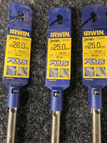 1075430-2 22 pcs Drill Irwin SpeedHammer Plus 4-26mm