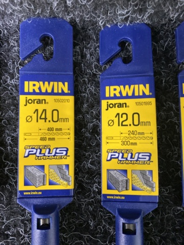 1075430-7 22 pcs Drill Irwin SpeedHammer Plus 4-26mm