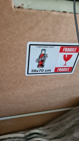 1075971-6 Coca Cola neon sign 70x38 cm
