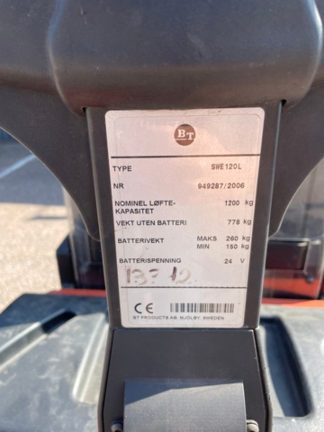 1049202-11 Track stacker BT SWE 120L -2006