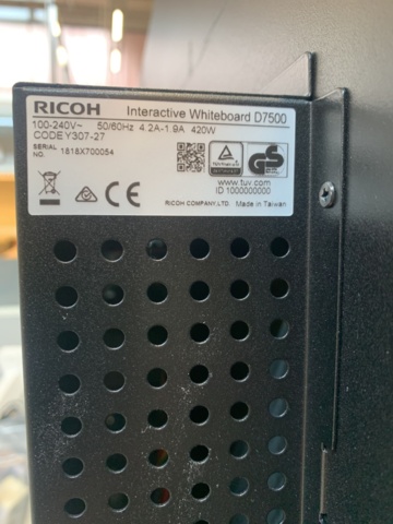 1036678-3 Interactive Whiteboard Ricoh D 7500 on stand