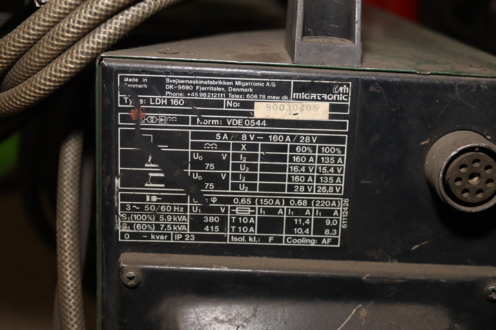 1076094-3 Migatronic Inverter LDH 160