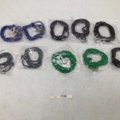 1076120-1 10 st Blvckout armband i olika färger - Frakt ingår (1125)