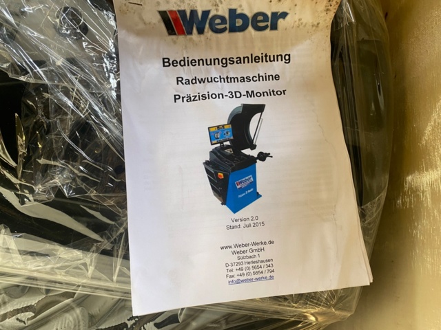 1076336-5 Tire balancing machine Weber Expert Series Precision 3D Monitor