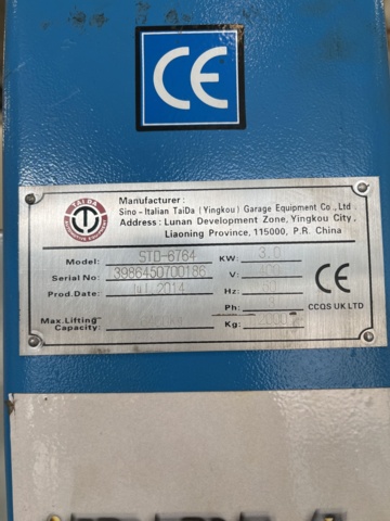 1039484-8 Four-pillar lift Taida STD-6764