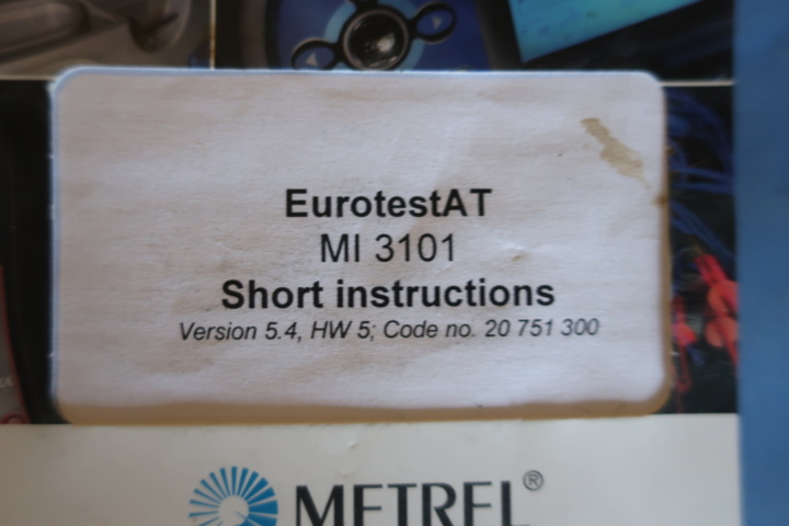 1029562-12 Installation tester with accessories, Metrel MI 3101