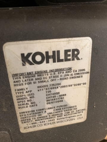 781075-9 Petrol engines Kohler Command PRO 27 2 pcs with high pressure pumps