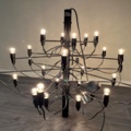1048131-1 Flos 2097 Sarfatti chandelier, Matt black #1