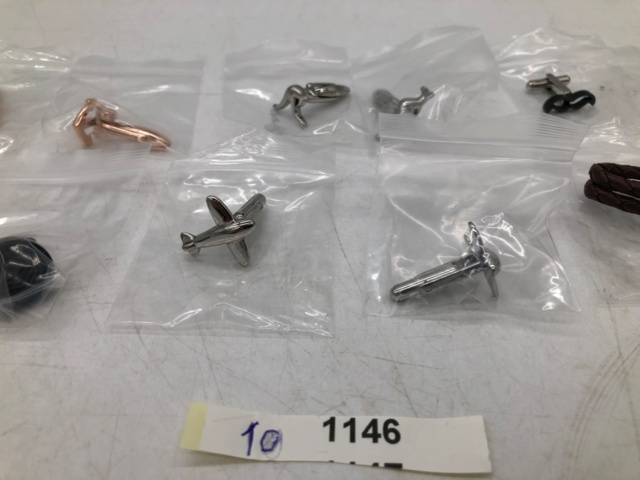 1077153-3 6 pairs (12 pcs) Blvckout cufflinks - Shipping included (1146)