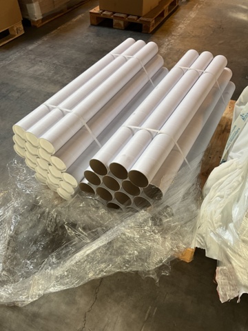 1061198-5 Printer paper on a roll and cardboard tube