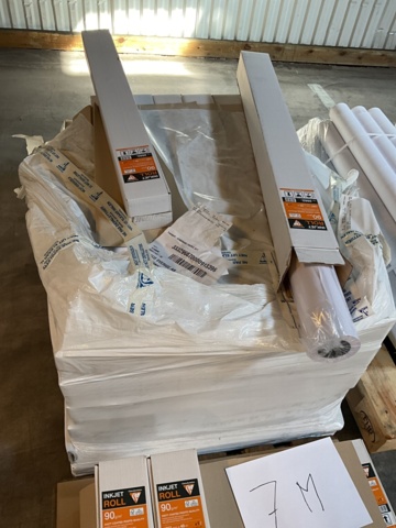 1061198-8 Printer paper on a roll and cardboard tube