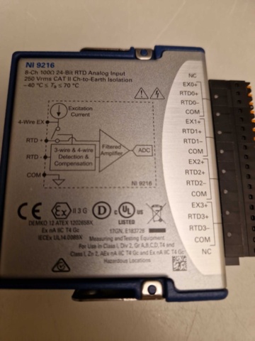 1035093-4 NI-9216 Temperature input modules 2 pcs